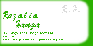 rozalia hanga business card