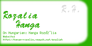 rozalia hanga business card